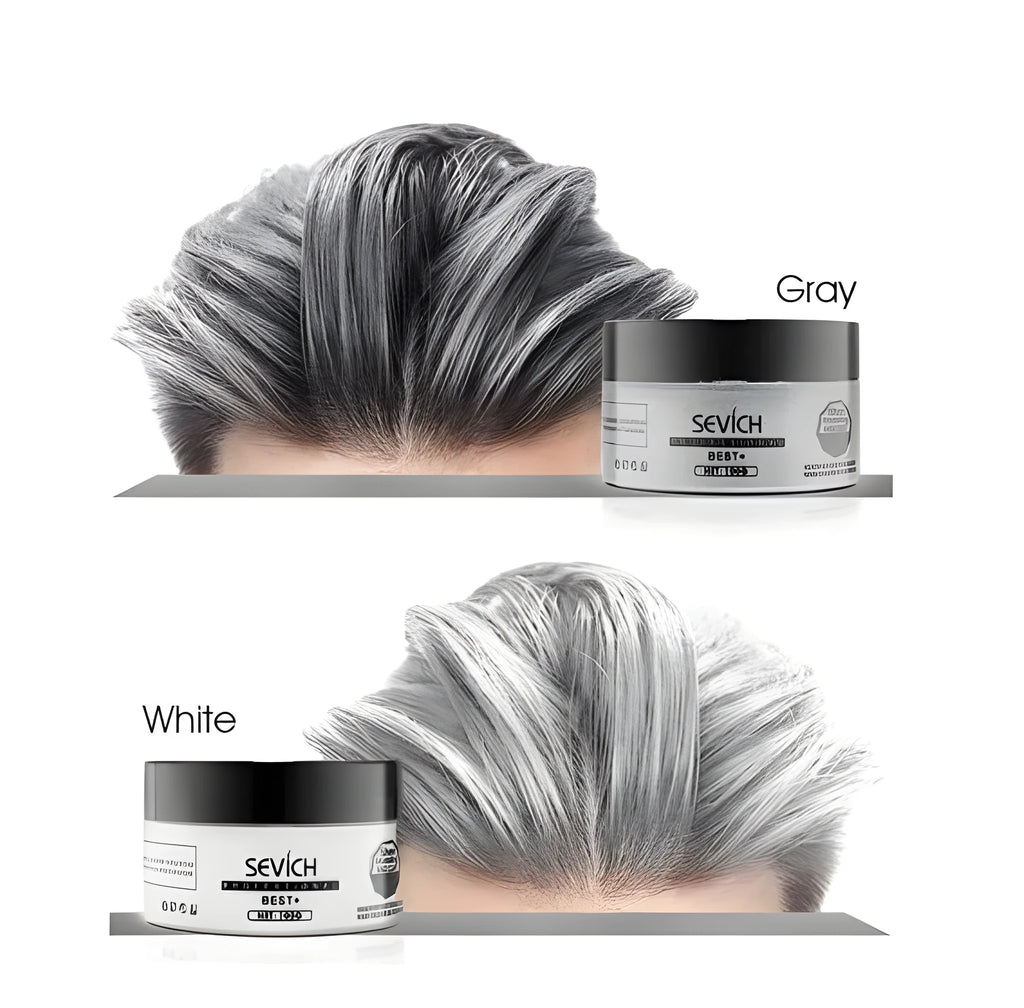 100g disposable hair cream coloured wax in various shades including black, blue, brown, and gray