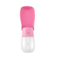 280ml folding pet water bottle in food-grade ABS and PC, 7.5cm x 7.5cm x 13cm, blue pink white