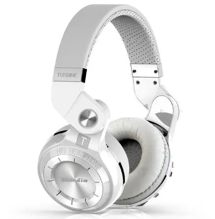 Bluedio T2 Plus wireless Bluetooth on-ear headset in blue colour with 57mm drivers