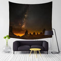 Polyester plush machine-woven tapestry tarpaulin, geometric abstract pattern, rectangle 150x100cm