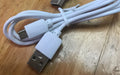 White 1 metre micro USB to USB-A data cable for Android devices