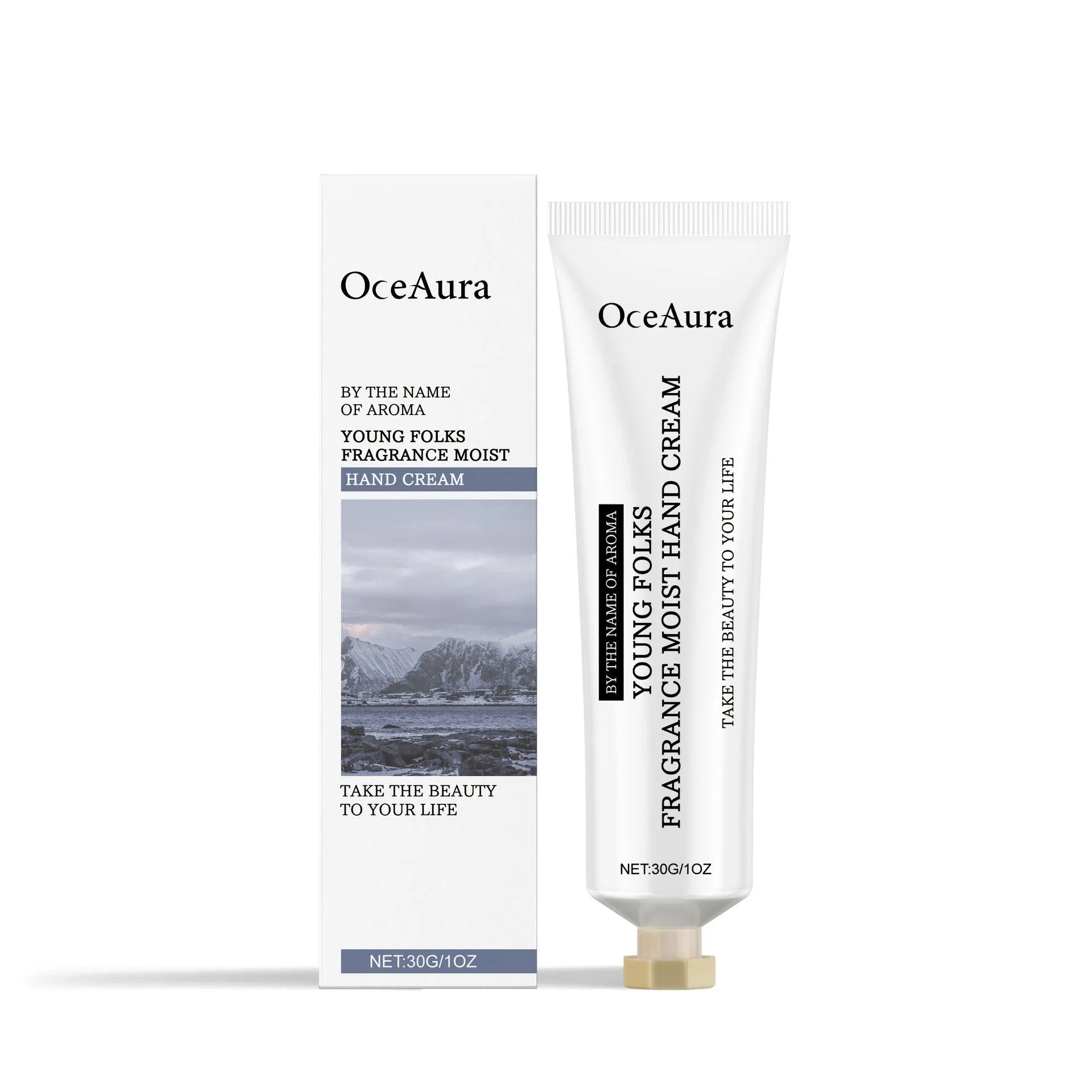 30g tube of moisturising hand cream with fruit tree oil and glycerin formulation