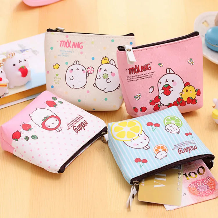 0583 Creative Potato Rabbit Zero Wallet Korean version PU waterproof mini handbag with hand strap and small pocket