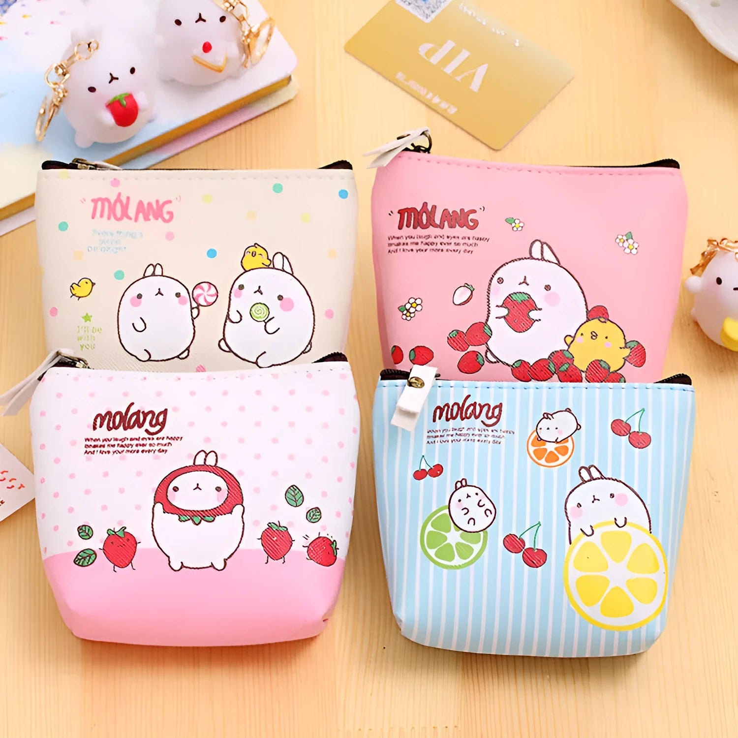 0583 Creative Potato Rabbit Zero Wallet Korean version PU waterproof mini handbag with hand strap and small pocket