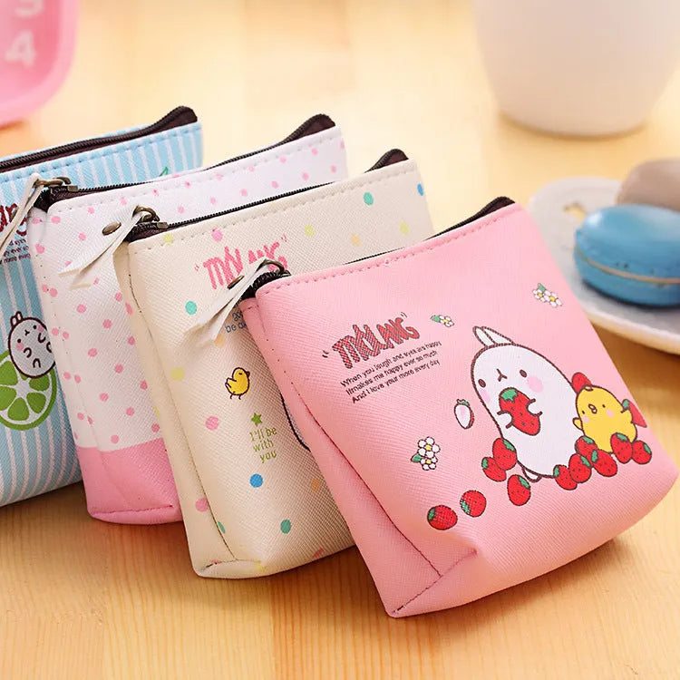 0583 Creative Potato Rabbit Zero Wallet Korean version PU waterproof mini handbag with hand strap and small pocket