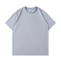 Pure cotton loose fit unisex t-shirt in solid colour with short sleeves