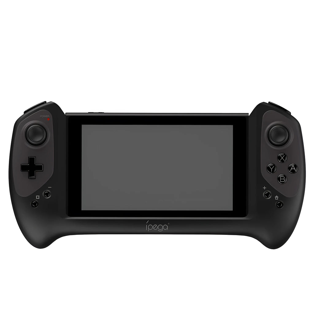 Black Nintendo Switch compatible wireless gamepad controller with ergonomic grips and Type-C connector.