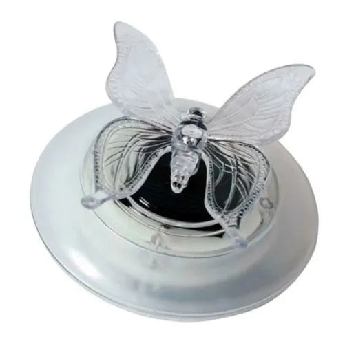 Solar LED float lamp in butterfly or dragonfly shape, 125 mm, IP44, for pond, fountain and pool