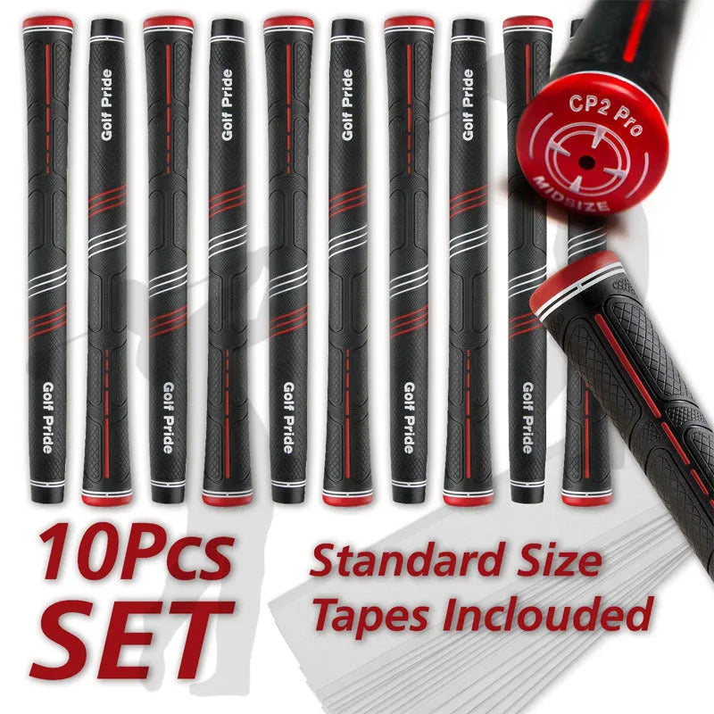 Blue midsize golf ironwood grip with non-slip PU surface and rubber base for stable control