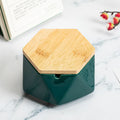 Ceramic ashtray with lid, Nordic style, anti-fly ash, for home or office desktop