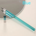 Acrylic transparent eternal pencil with alloy tip showing colour refill options