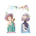 Handmade diamond painting desktop note clip in American suite style, dimensions 19x11x9cm.