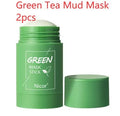 Green tea and eggplant solid cleansing mask sticks in stick format for oily skin care
