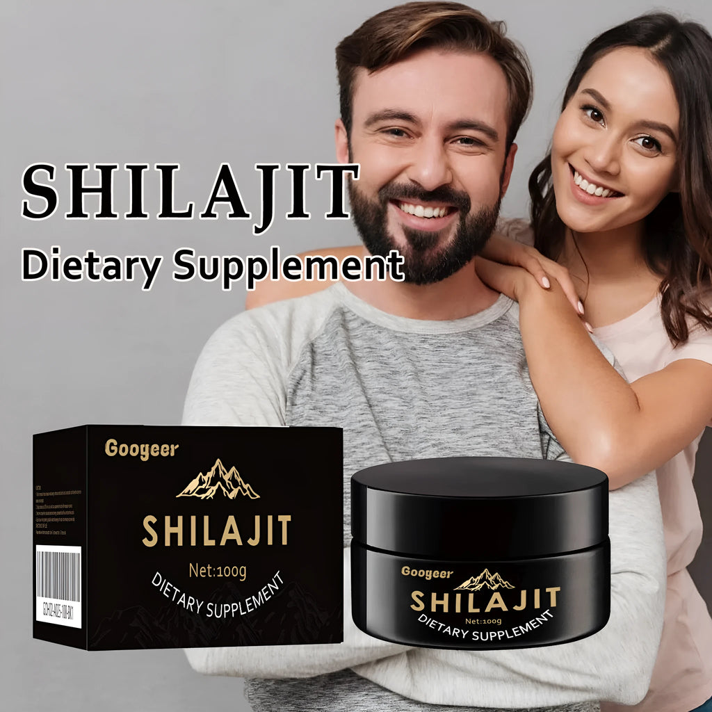 Googeer Shilajit 100g dietary supplement body care kit with mineral-rich resin extract