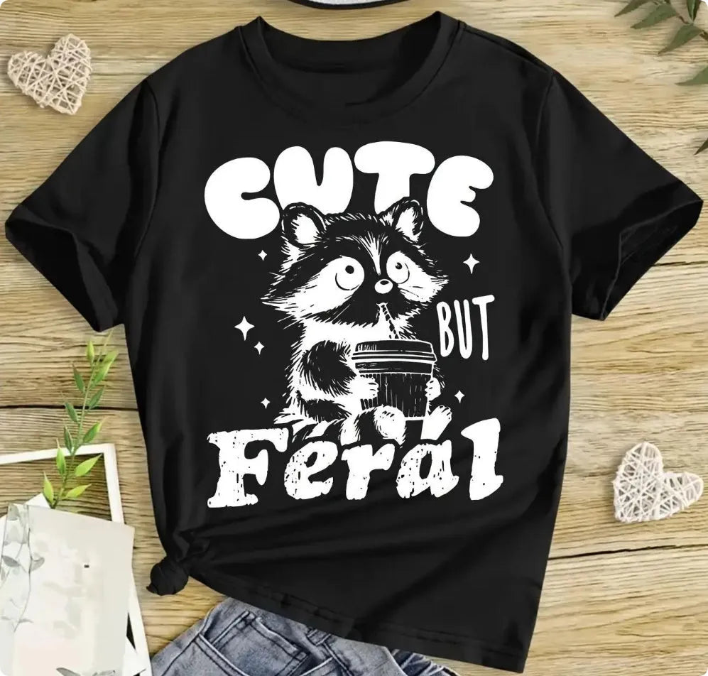 Children's short-sleeved cotton shirt in black, unisex casual top, sizes 110cm to 160cm