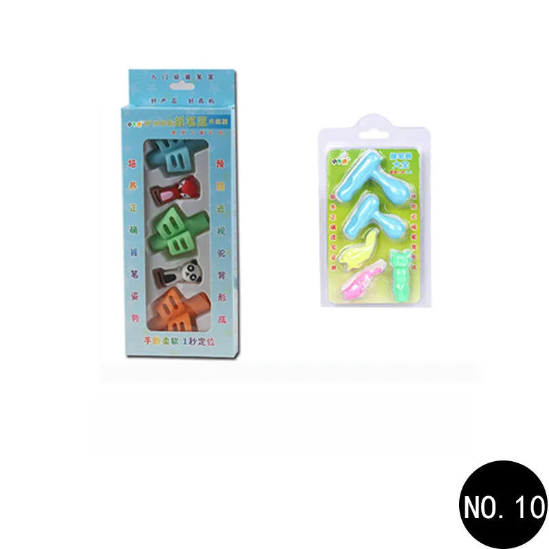 Cartoon children pen holder with soft rubber grip for correcting writing posture