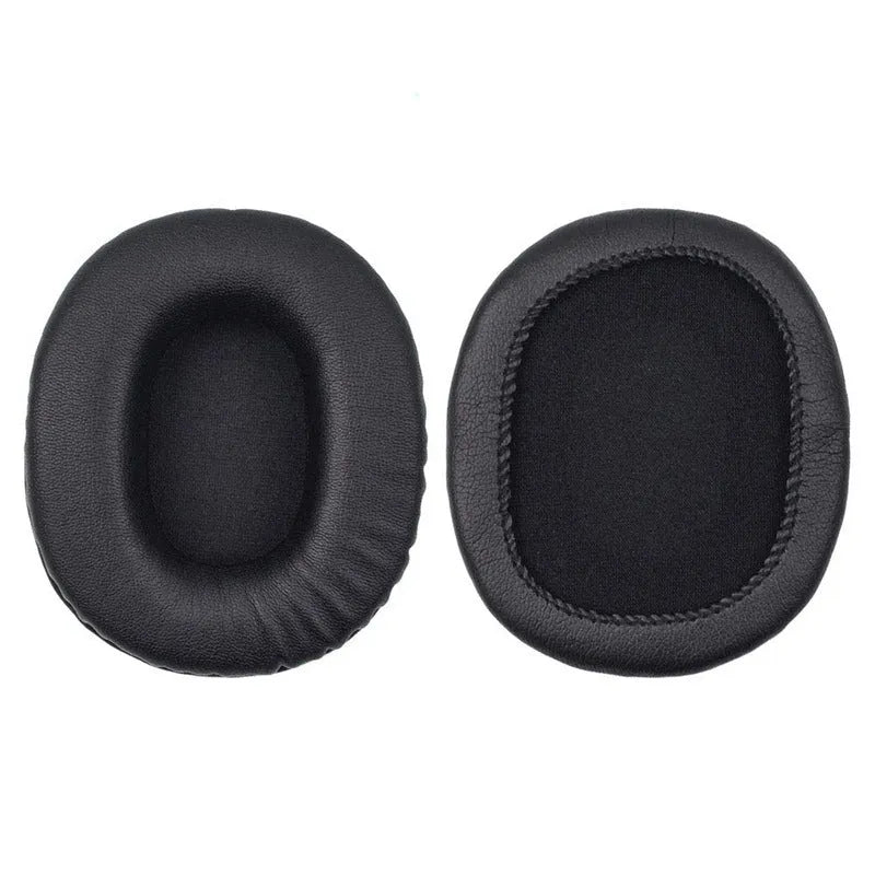 Black soft PU leather replacement earmuffs for Sony MDR-1R headphones, two pieces