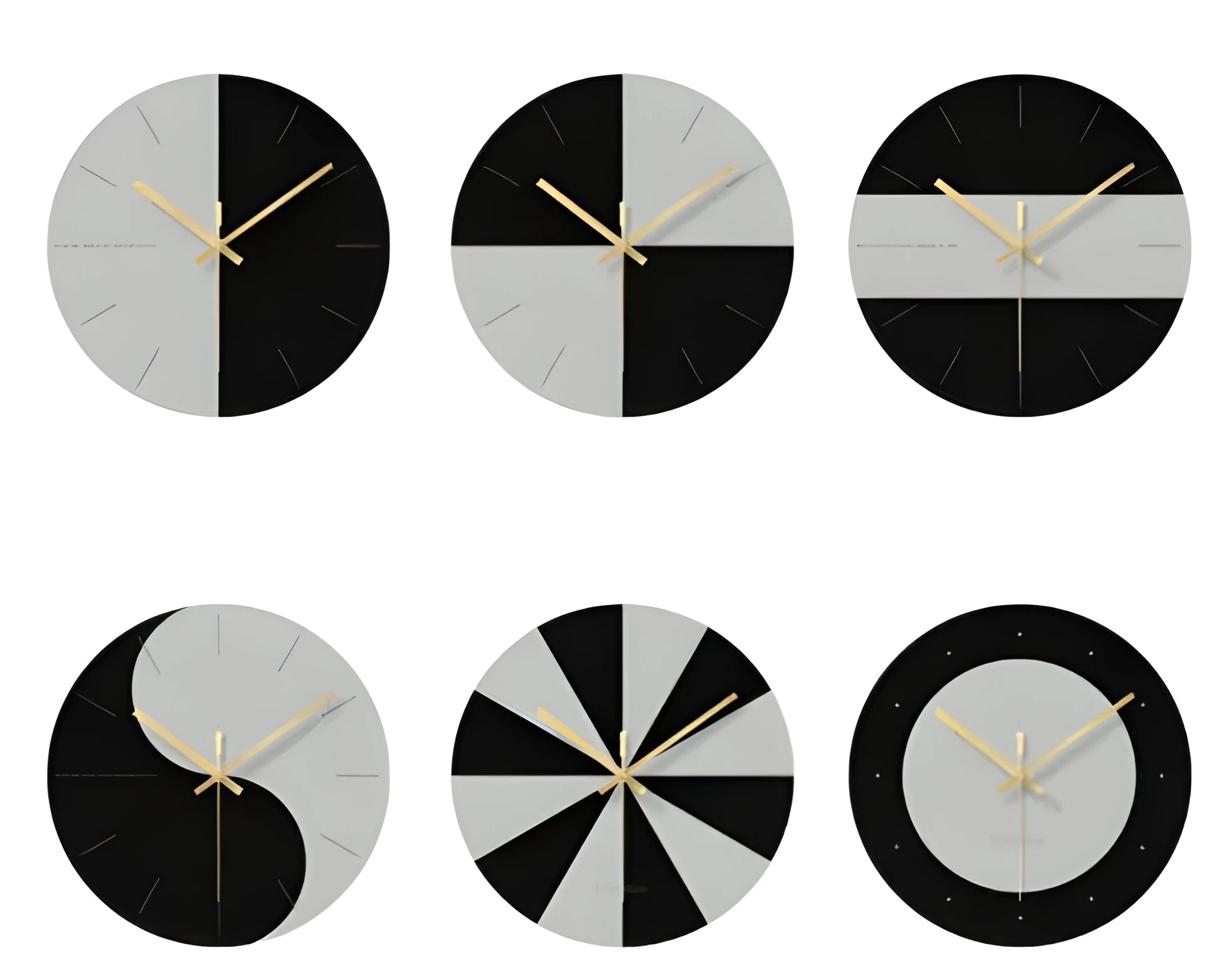 Tempered glass transparent wall clock with silent movement showing minimalist design on white wall