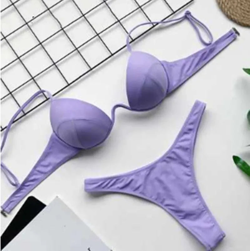 Women's plain one-piece swimsuit in polyester, mid waist, sizes S M L, available in six colours
