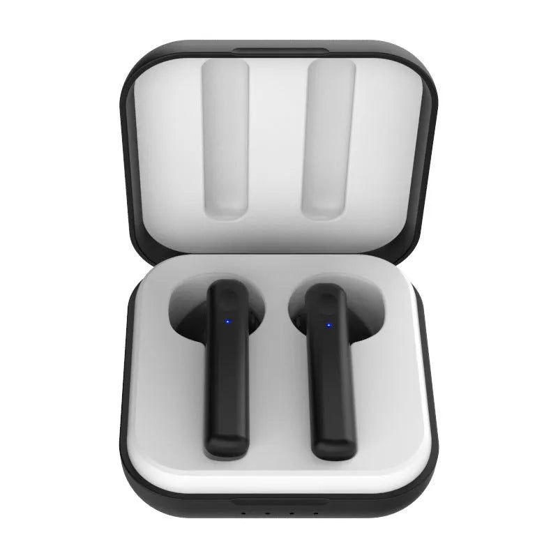 Macaron wireless sports headphones in five colour options with 10-15m range and charging bin