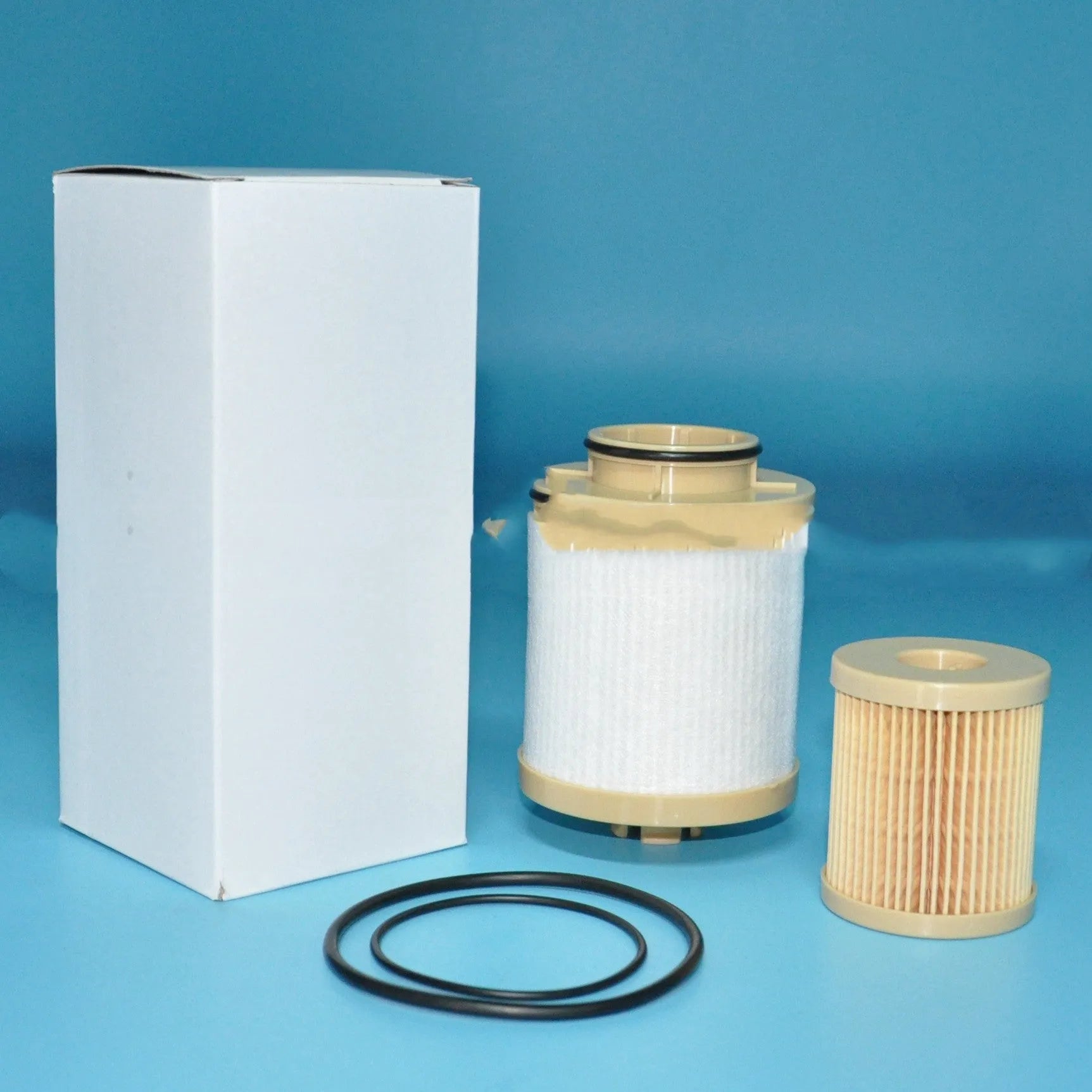 FD4616 diesel fuel filter for Ford trucks showing dimensions and part number markings