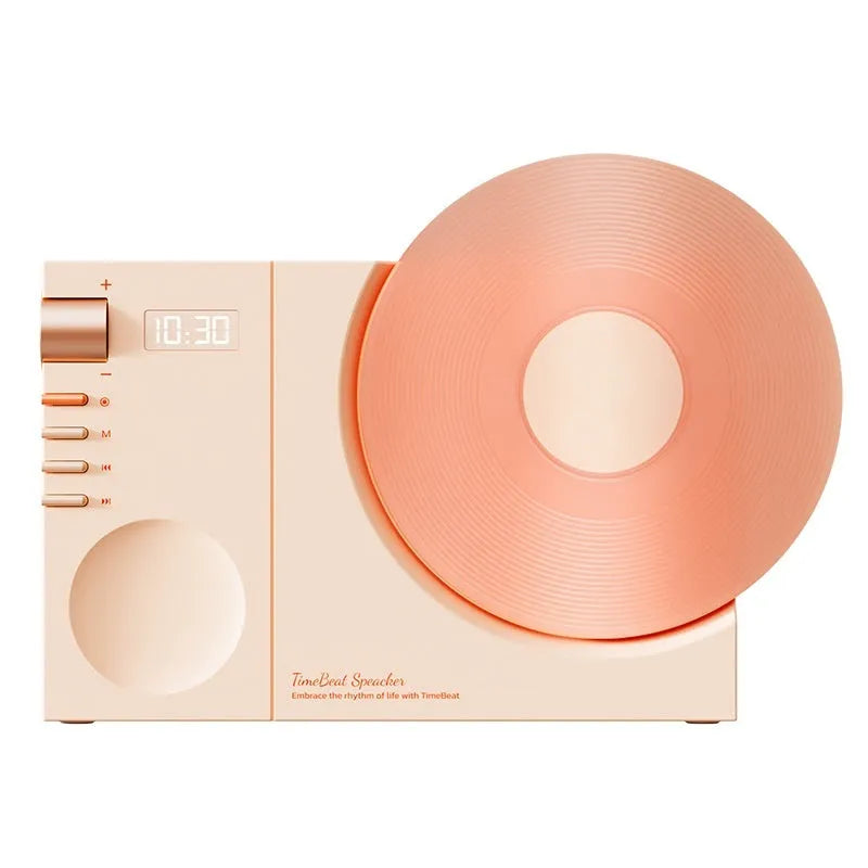 Mini Bluetooth portable speaker in Obsidian Black, Ivory White, Coral Pink or Plum Green colours with gift packaging