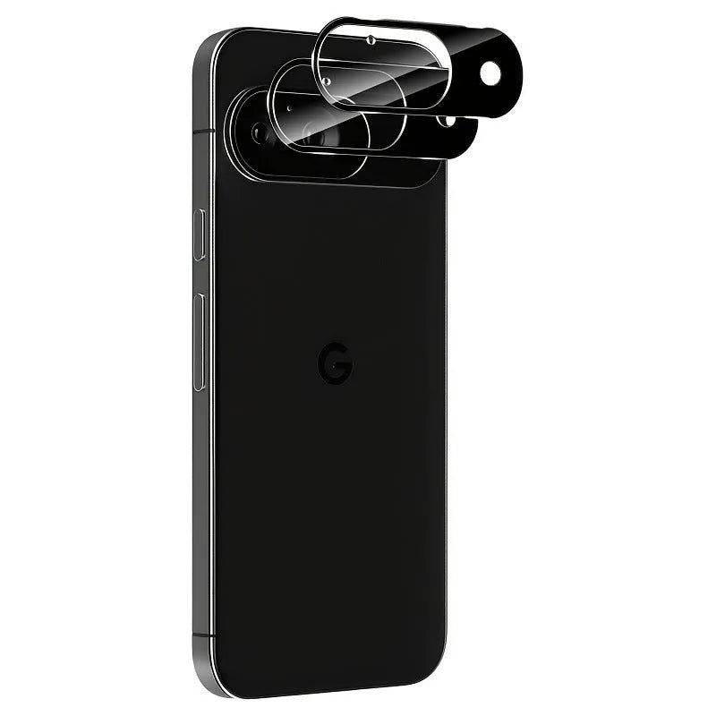 Google Pixel 9 tempered glass camera lens protector with HD arc edge and full coverage rear protection