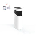 Small black or green desktop instant water dispenser with digital display for home and travel use.