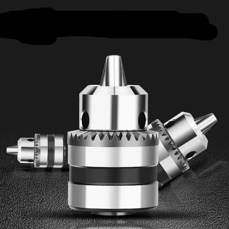 100 angle grinder conversion chuck adapter for drill bits on a workbench.