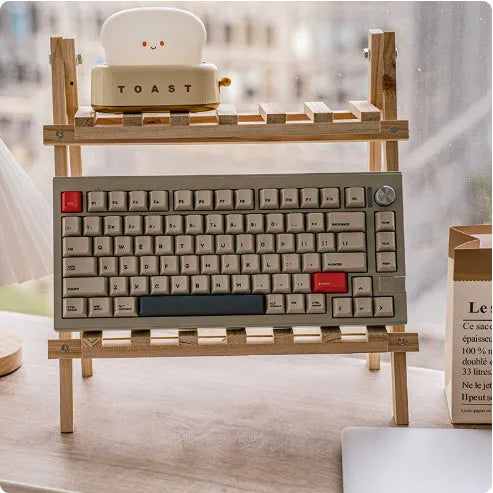 Chidu V75 CNC aluminum mechanical keyboard with frosted gray shaft and RGB lighting