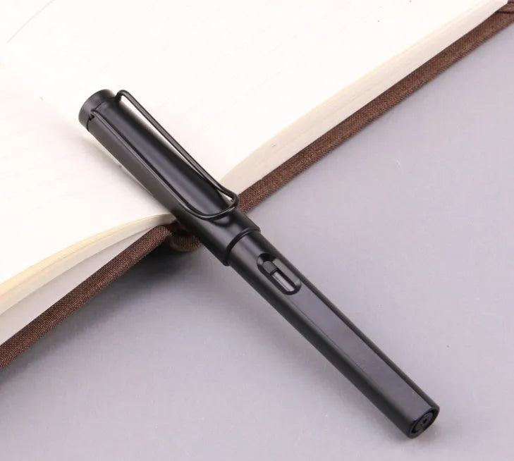 Black and blue frosted ink bag fountain pens with choice of 0.38mm or 0.5mm nib.