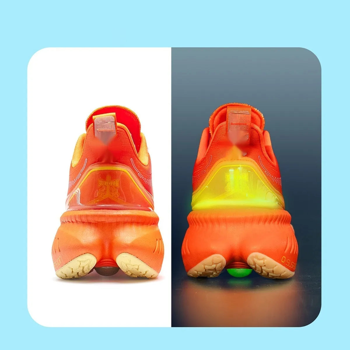 Men's low-top running shoes in various colours with rubber sole and PU mesh upper.