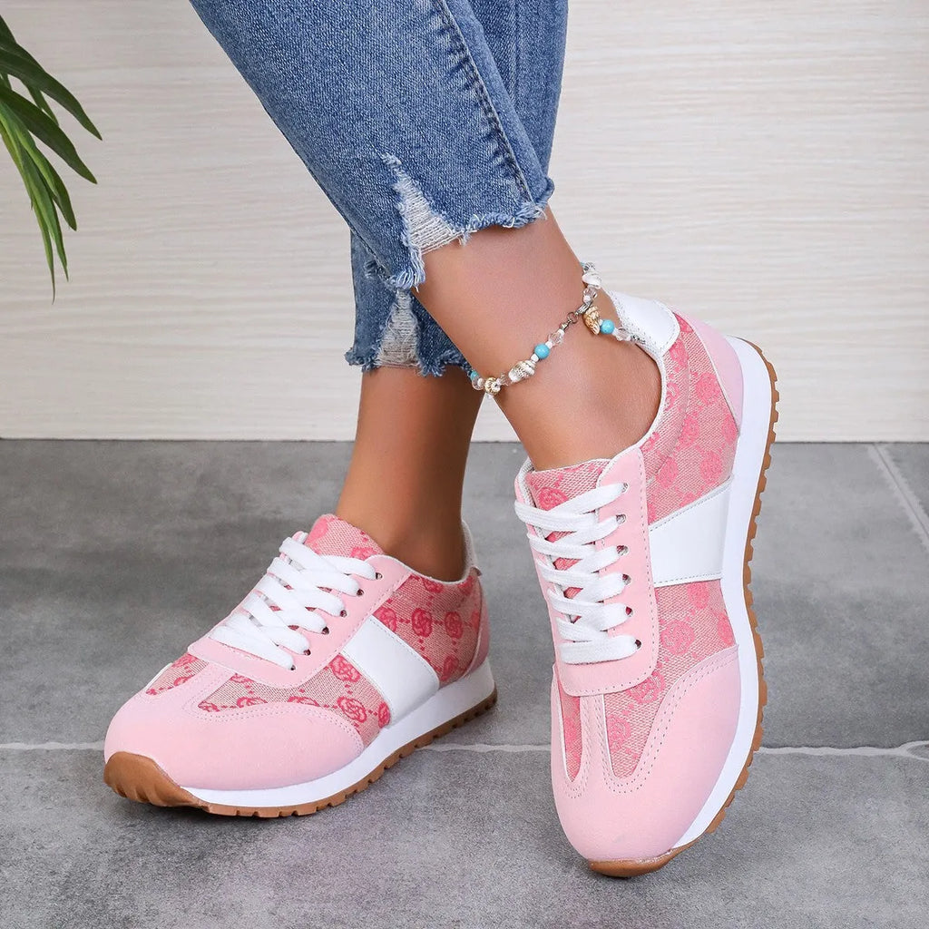 Women's casual lace-up shoes with cross strap in khaki colour showing shallow cut design and rubber sole