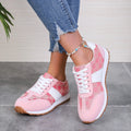 Women's casual lace-up shoes with cross strap in khaki colour showing shallow cut design and rubber sole