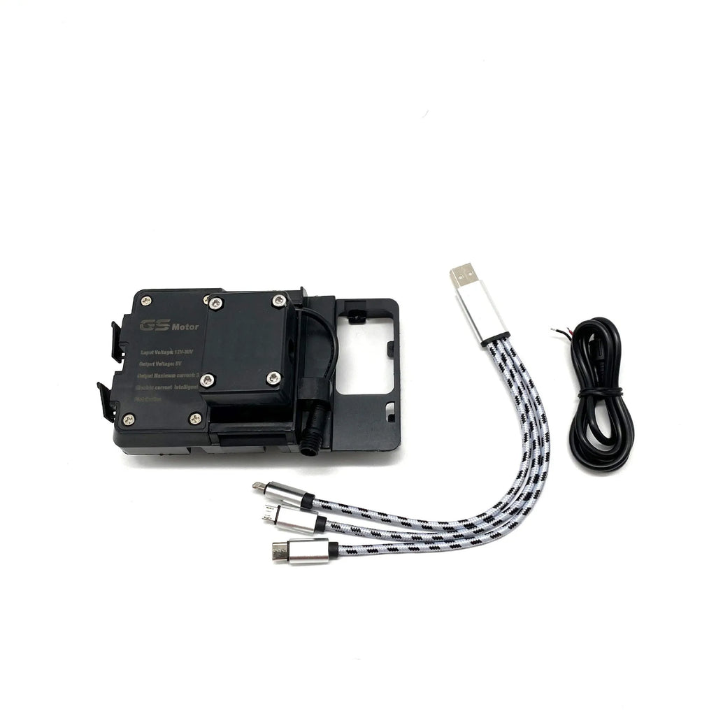 Black ABS plastic motorcycle navigation bracket for BMW R1200GS R1250GS bikes