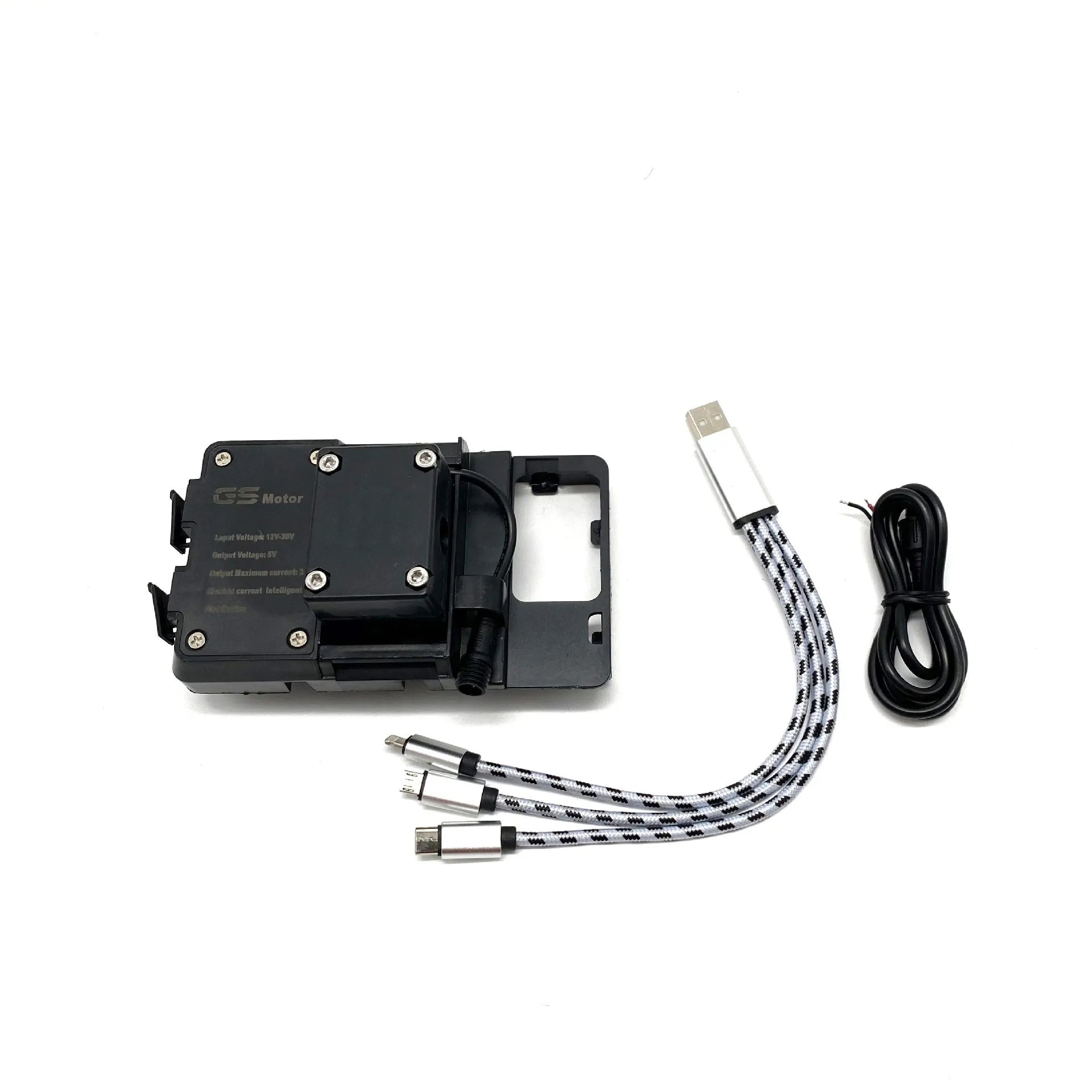 Black ABS plastic motorcycle navigation bracket for BMW R1200GS R1250GS bikes
