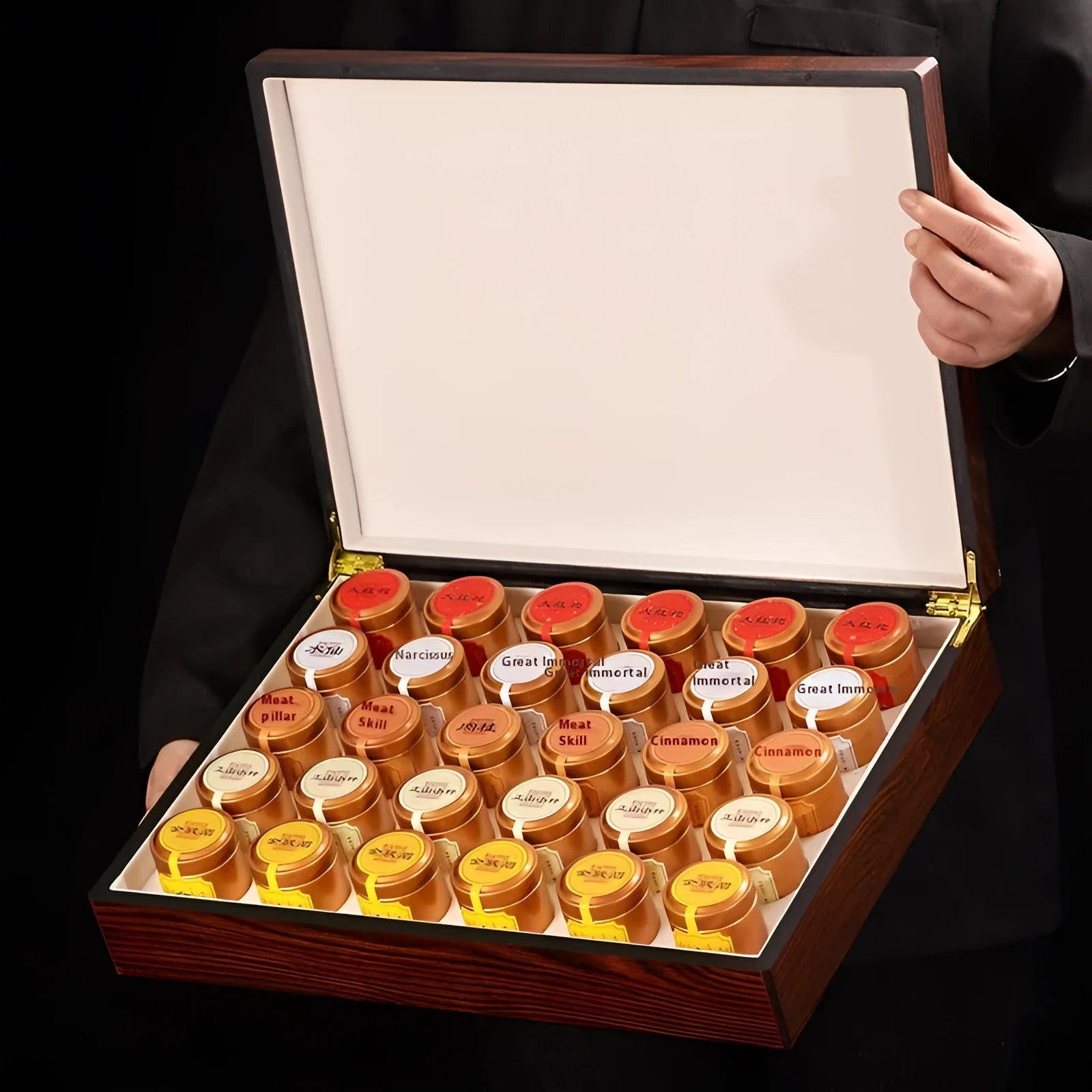 Fragrant Lapsang Souchong red tea gift box with five tea combinations commercial pack