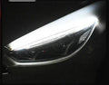 Car LED daytime running light strip with silicone body and coloured flowing turn signal effects
