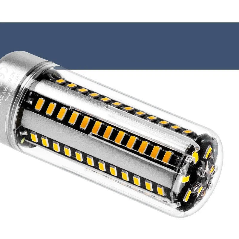 E27 E26 LED corn lamp with aluminium body, 25W power, 2080 lumen output