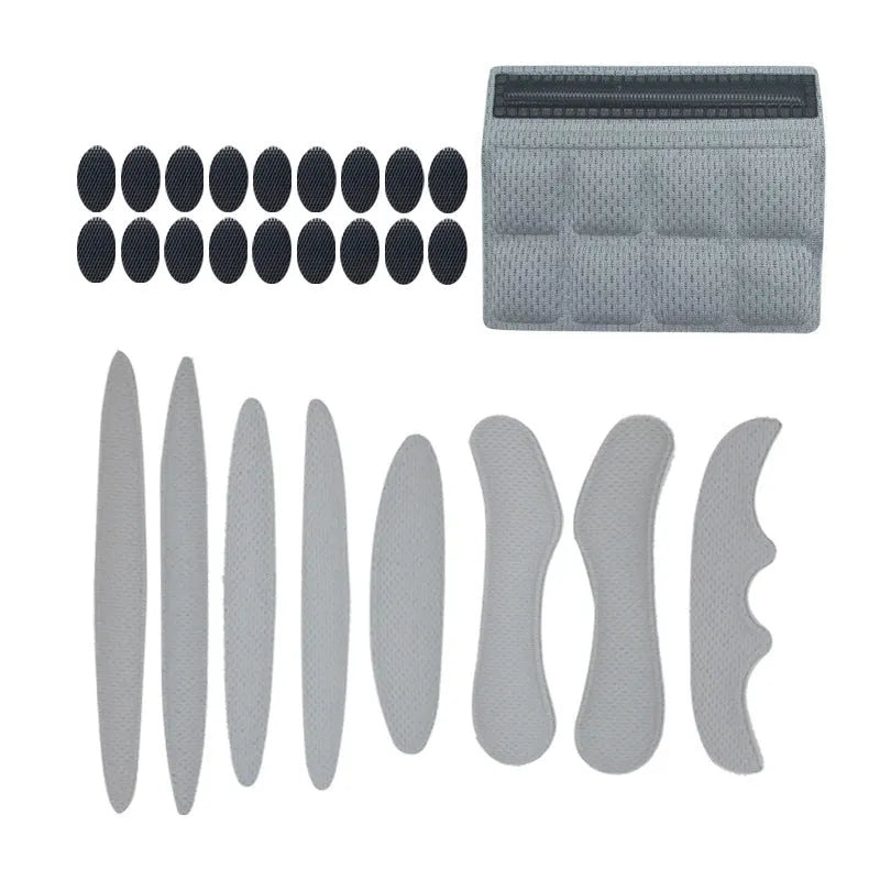Cycling helmet lining replacement with sponge padding and adjustable Velcro chin pad