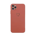 Silicone TPU phone case for Apple iPhone in various solid colours on a white background.