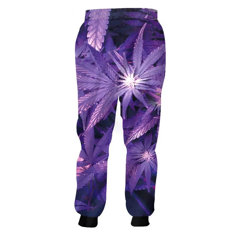 Men's loose fit cotton spandex joggers with elastic waist and side pockets in hip hop style