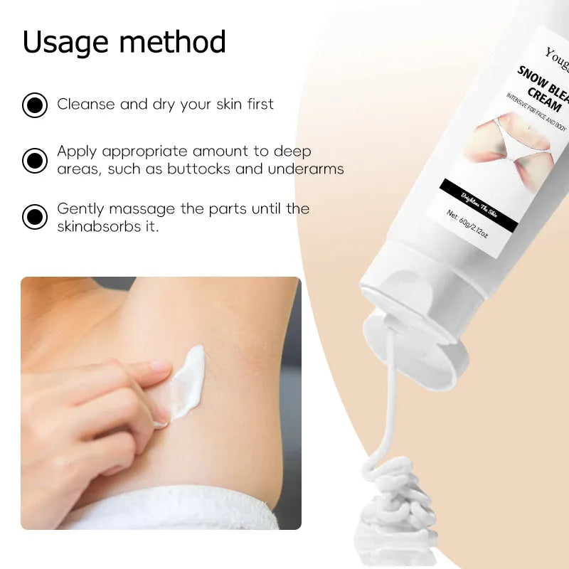 Undream Strong Whitening Body Care Cream 60g jar for face and body with skin lightening formulation