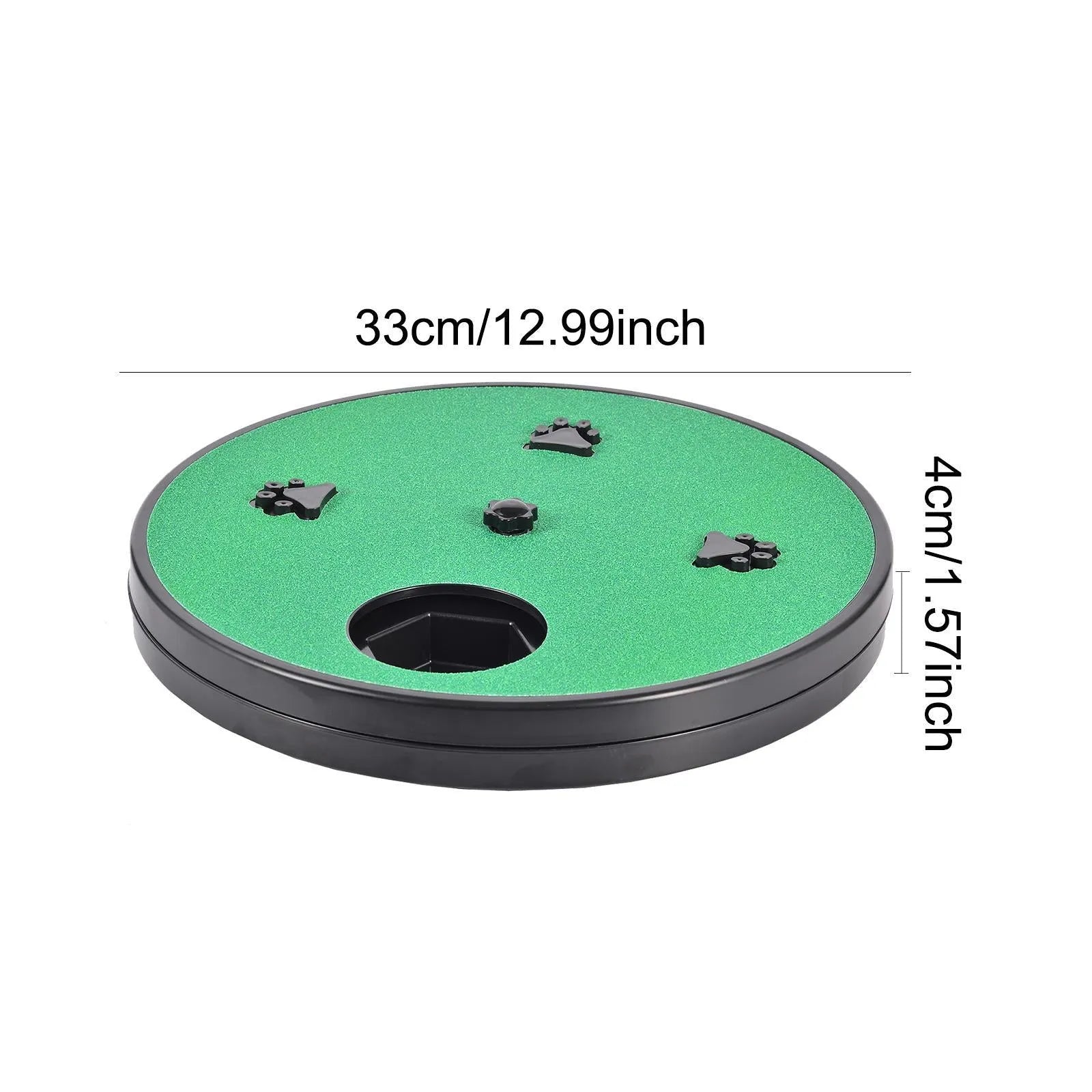 Rotating dog nail file board with six food compartments and sandpaper surface