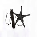 Black football juggling belt with 2 metre rope for ball control training