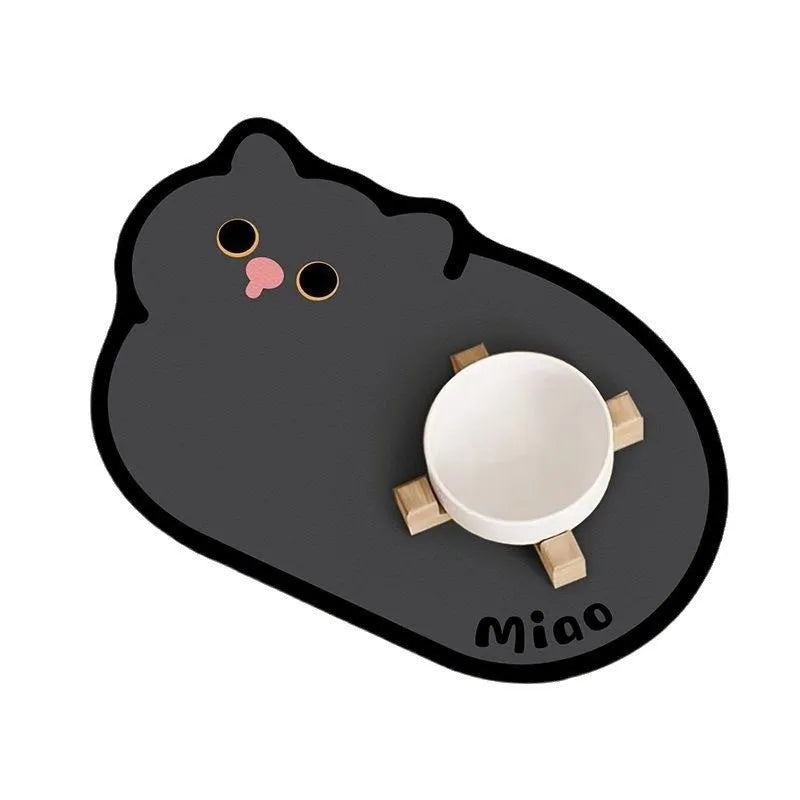 Cartoon pet leather placemat with anime animal print in 40×60cm