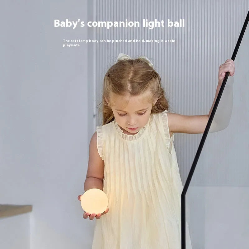 Shell Pearl silicone pat induction night light, 140 x 145 x 160 mm, modern simplicity disk lamp
