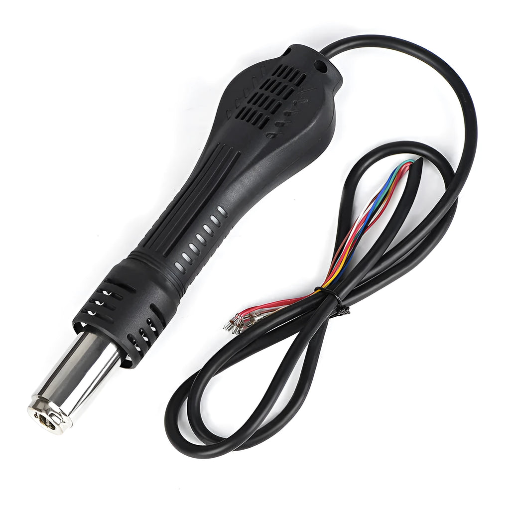 Portable black hot air gun handle for desoldering station, 700W, 100-450°C with 12L/min airflow
