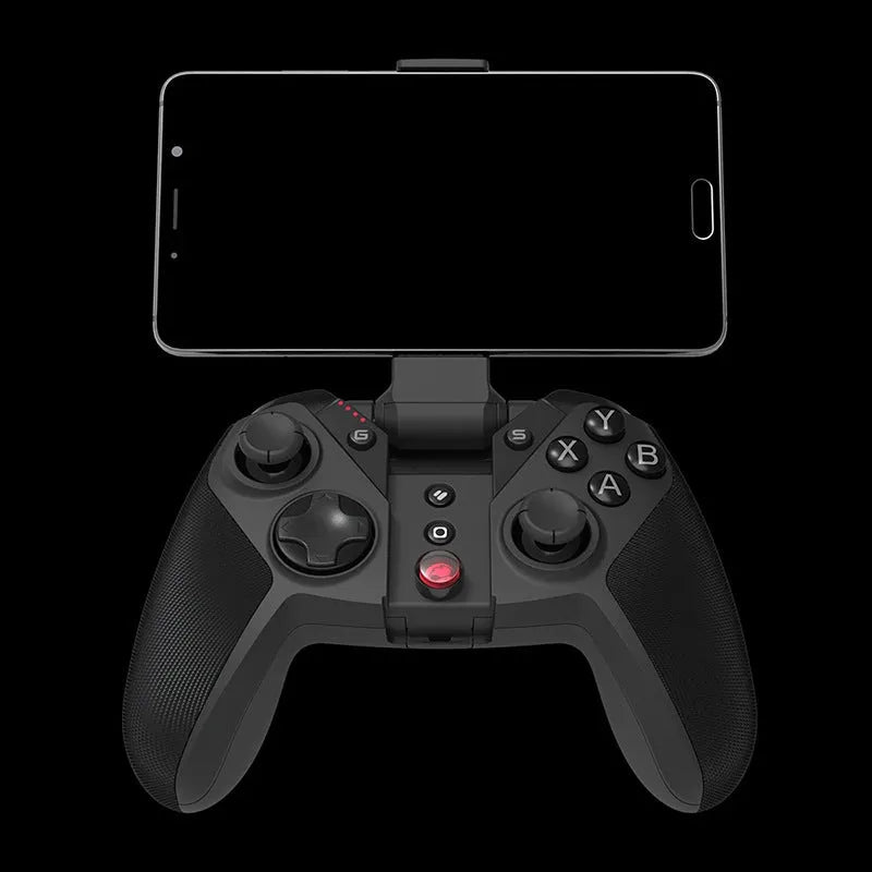 Black Gaishi wired video game controller with Type-C cable, analogue sticks, and face buttons on an ABS plastic body.