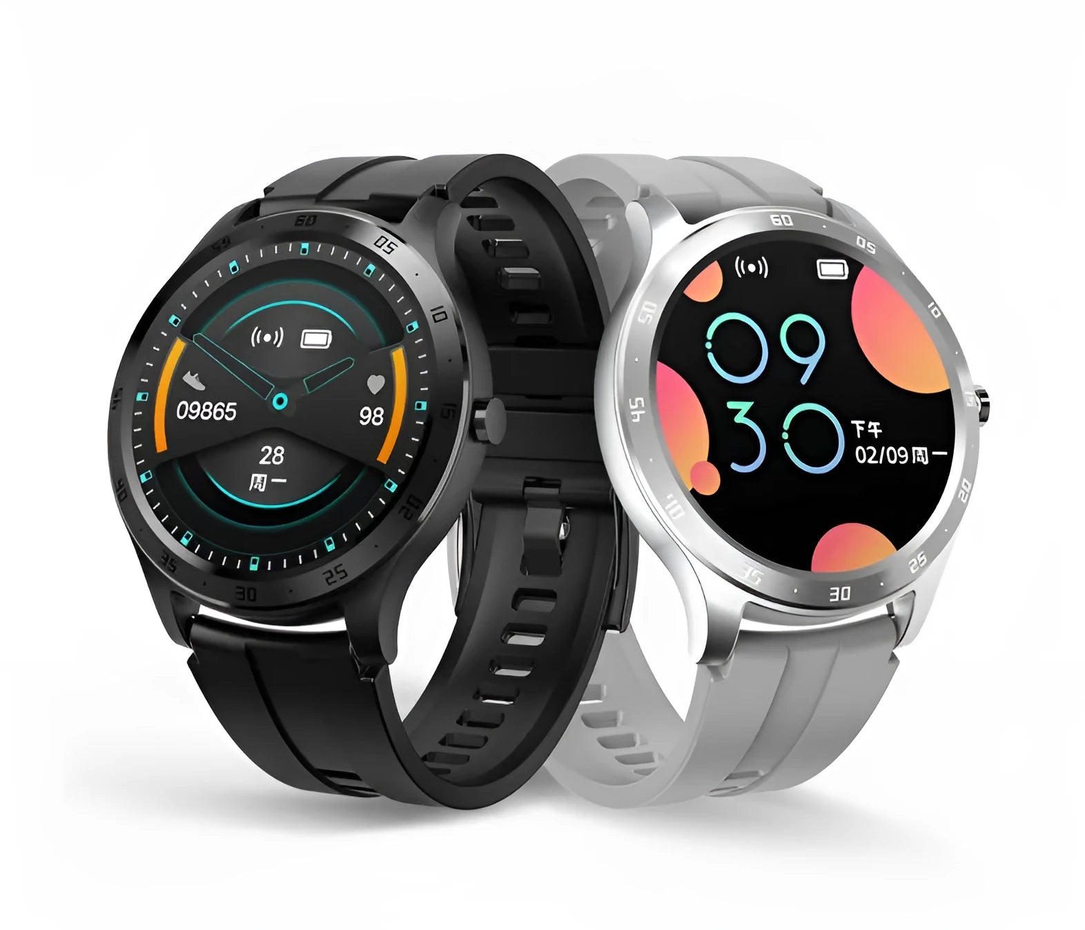 S20 smart sleep bracelet with 1.28-inch touchscreen display on wrist in black, grey, or pink colours